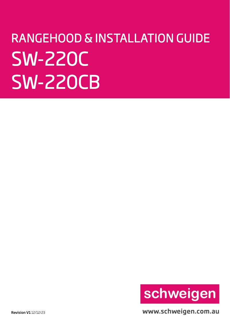 Image de la première page du manuel de l'appareil SW-220C
