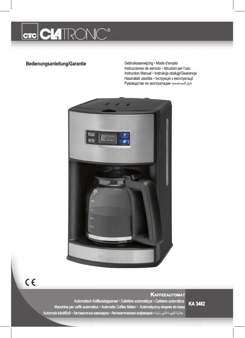 Image de la première page du manuel de l'appareil KA 3482