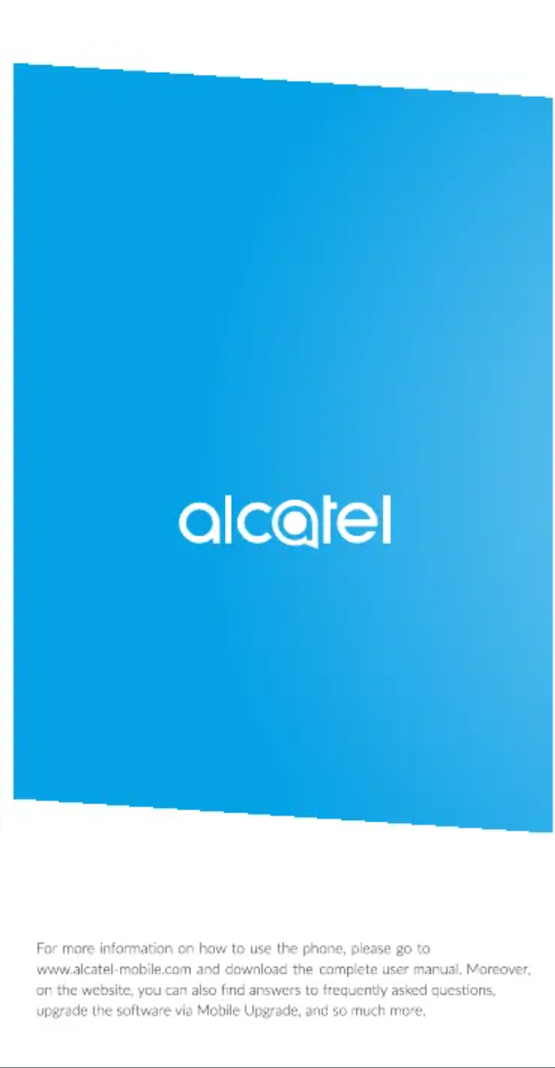 Page 1 de la notice Manuel utilisateur Alcatel 20.08G