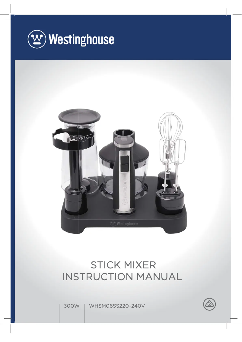 Page 1 de la notice Manuel utilisateur Westinghouse WHSM06SS