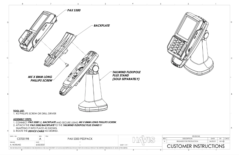 Página 1 del manual Manual de usuario Havis CST00198