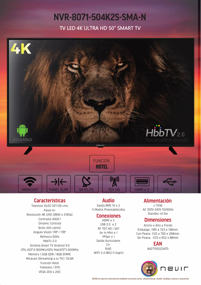 Image de la première page du manuel de l'appareil NVR-8071-504K2S-SMA-N