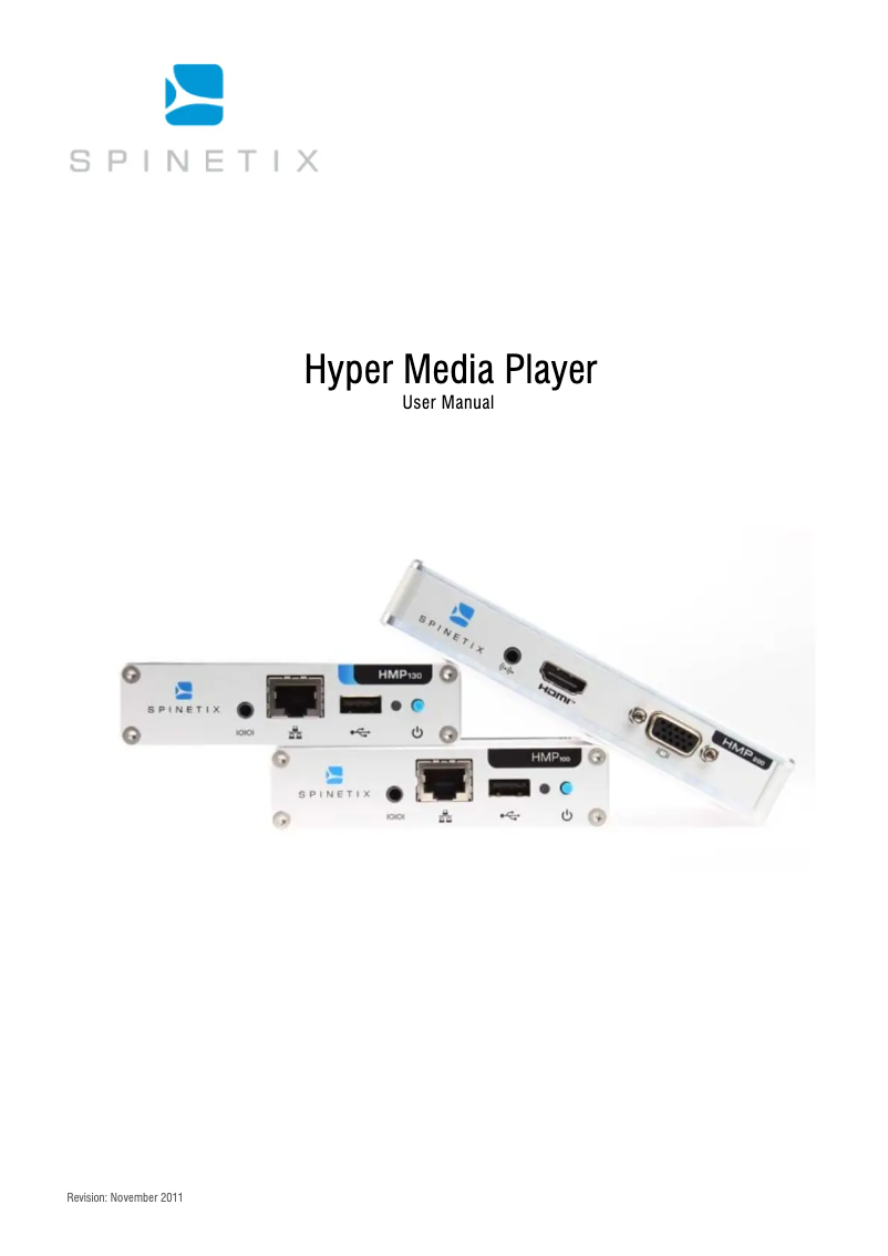 Image de la première page du manuel de l'appareil HMP130