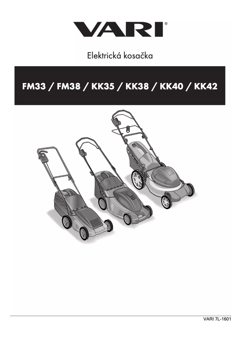 Page n°1 - Manuel utilisateur VARI FM33