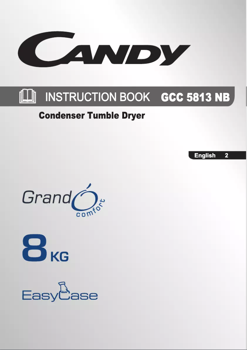 Page n°1 - Manuel utilisateur Candy GCC 5813NB-80