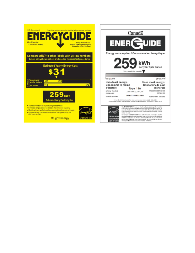 Image de la première page du manuel de l'appareil DAR033A1BSLDBO