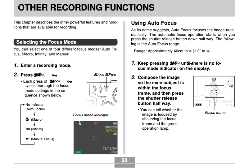 Page 1 de la notice Manuel utilisateur Casio QV-R3