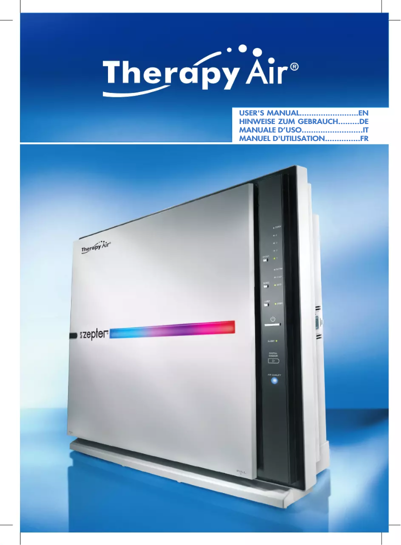 Page n°1 - Manuel utilisateur Zepter Therapy Air ION PWC-570