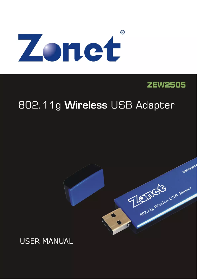 Página 1 del manual Manual de usuario Zonet ZEW2505