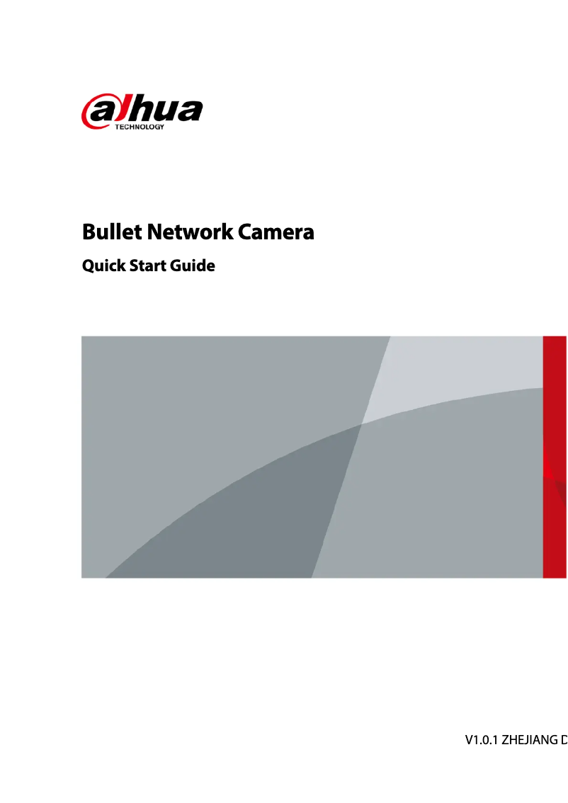 Image de la première page du manuel de l'appareil IPC-HFW2239S-SA-LED-S2