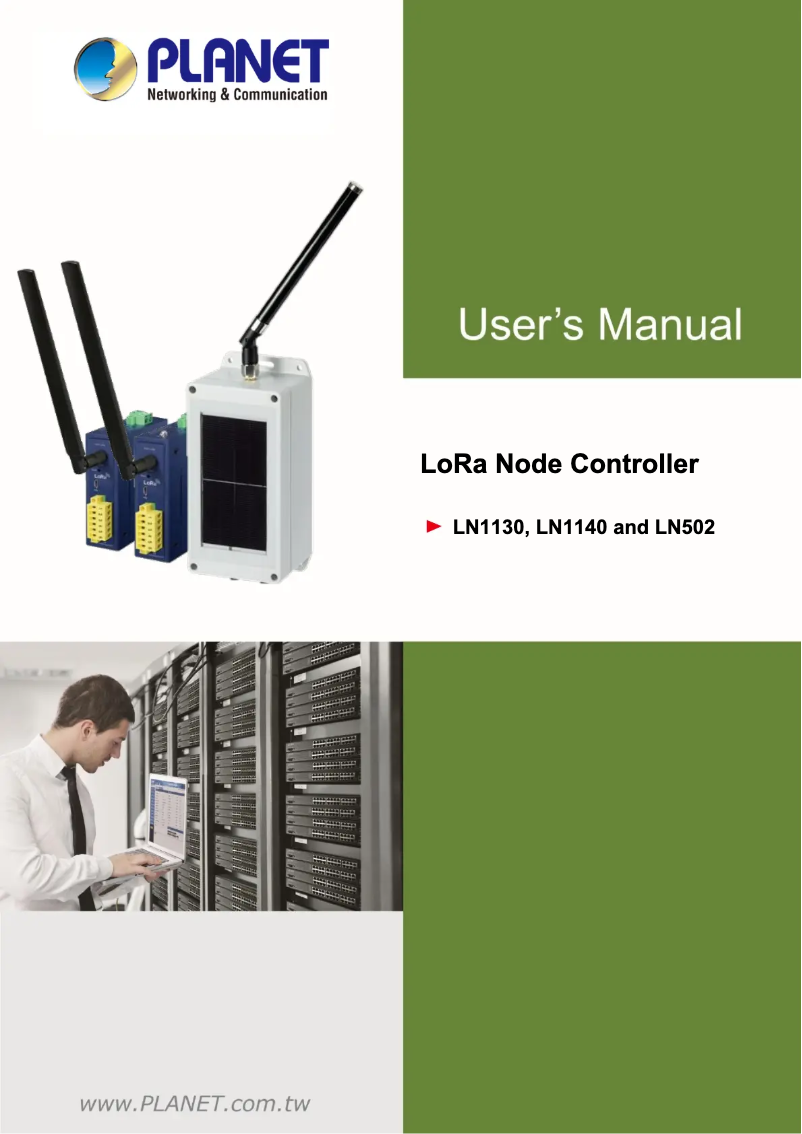 Page 1 de la notice Manuel utilisateur Planet LN1140