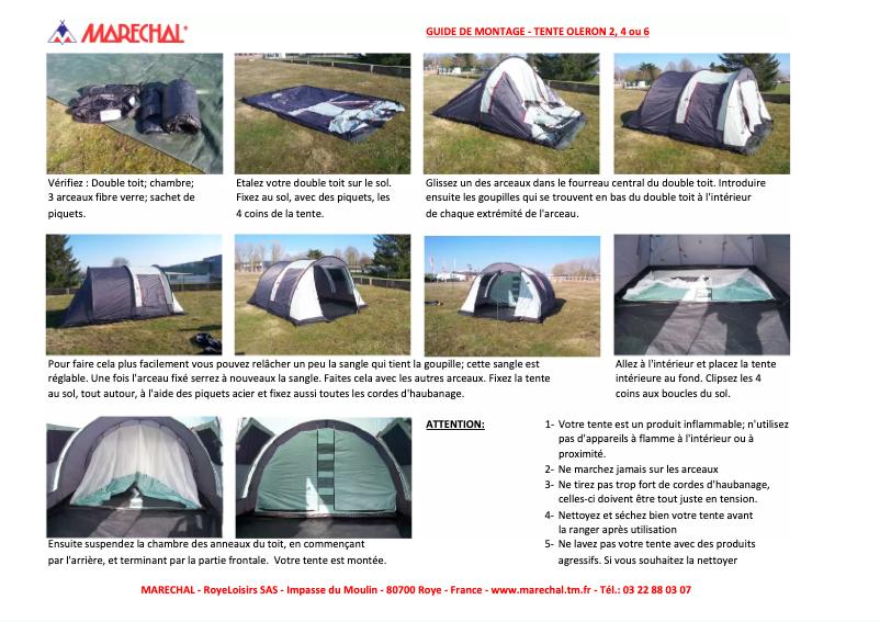 Page n°1 - Manuel utilisateur Marechal Oleron 4