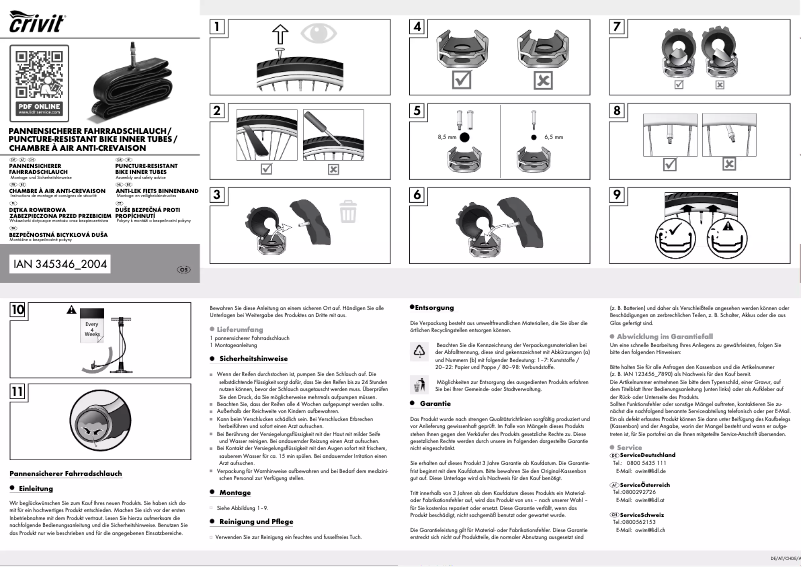Page n°1 - Manuel utilisateur Crivit IAN 345346