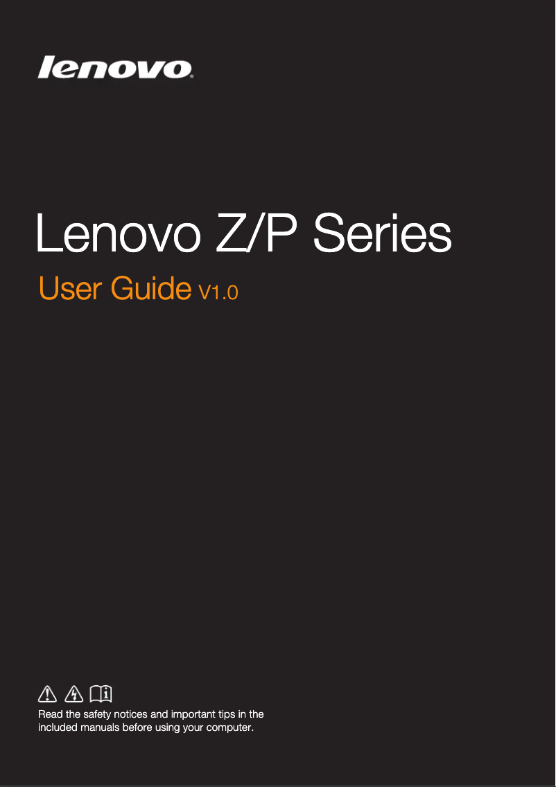 Página 1 del manual Manual de usuario Lenovo IdeaPad P