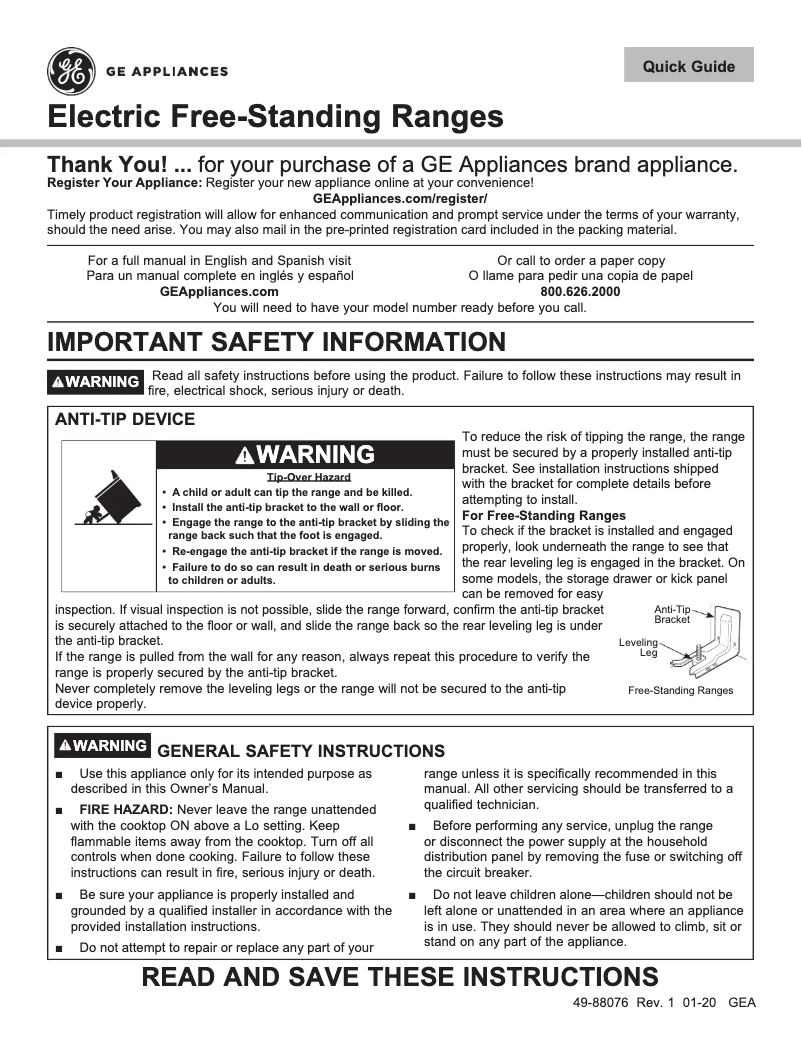 Image de la première page du manuel de l'appareil RBS330DRBB