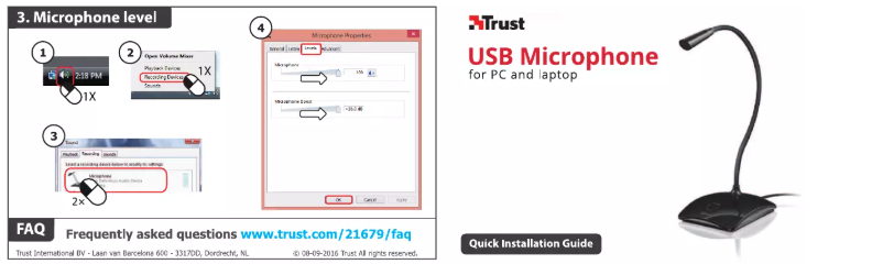 Page 1 de la notice Manuel utilisateur Trust Flex