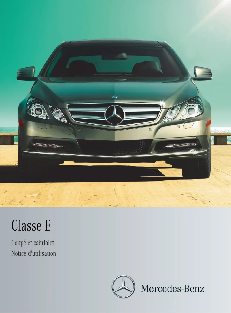 Page 1 de la notice Manuel utilisateur Mercedes-Benz E-Class Coupe (2013)