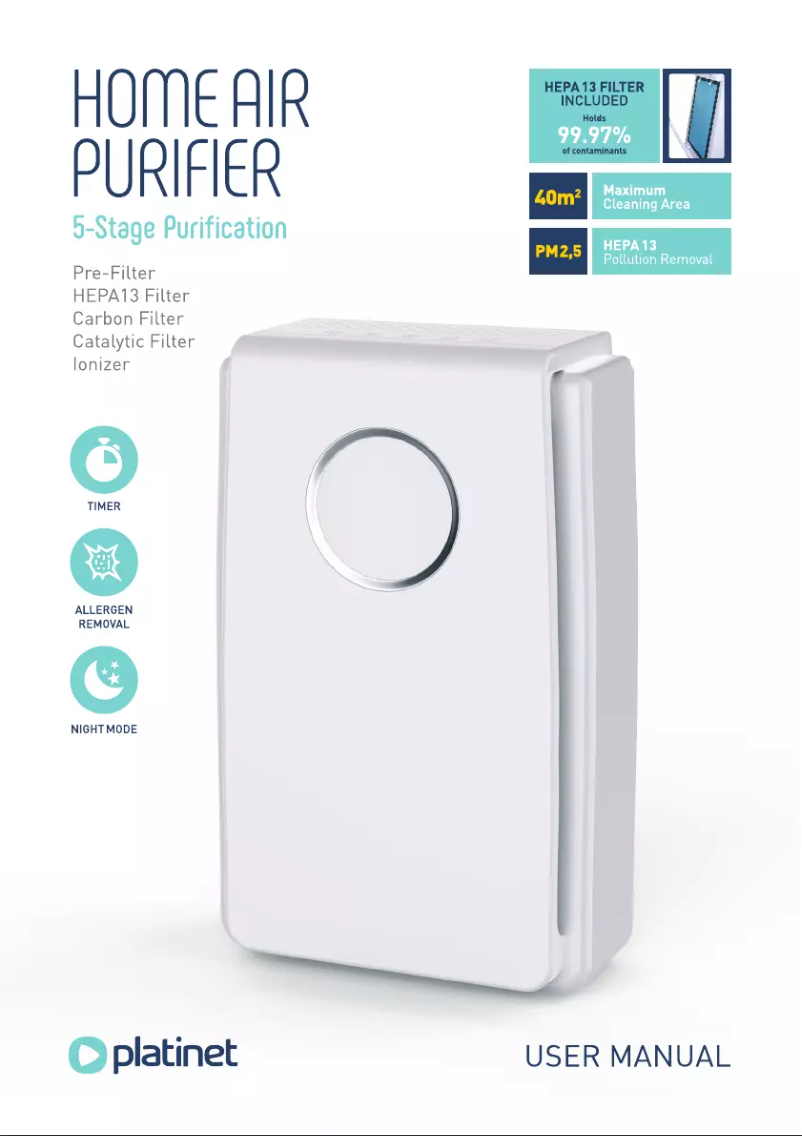 Page 1 de la notice Manuel utilisateur Platinet PAPHEPA13