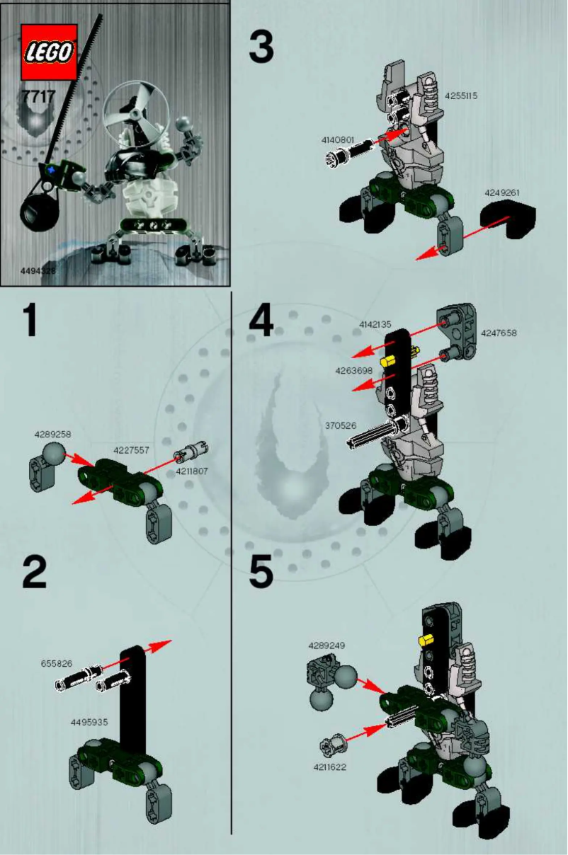 Page 1 de la notice Manuel utilisateur Lego QUICK Bad Guy Green