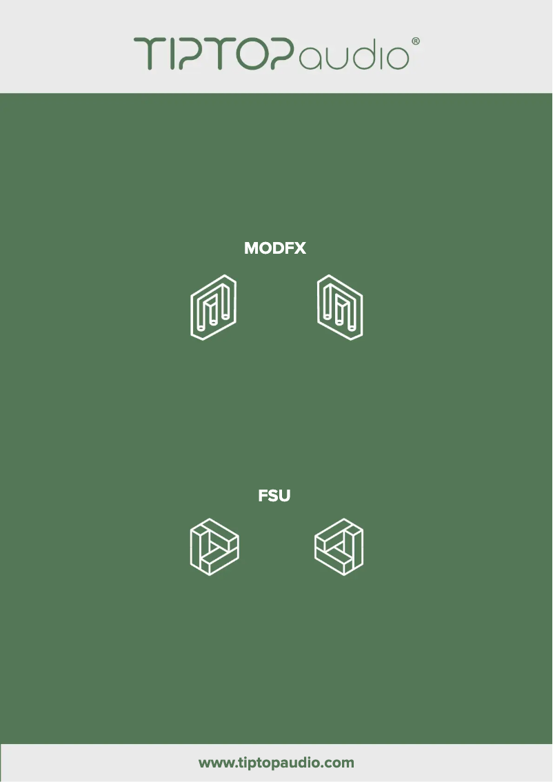 Page 1 de la notice Manuel utilisateur Tiptop Audio ModFX