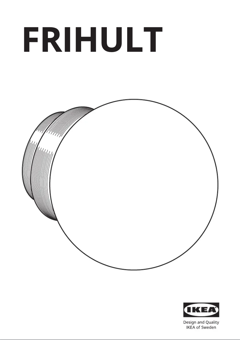 Imagen de la primera página del manual del dispositivo FRIHULT 204.315.60