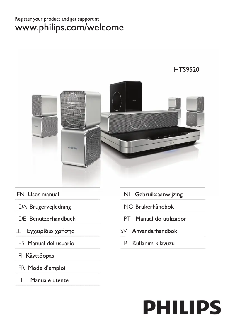 Page n°1 - Manuel utilisateur Philips HTS9520
