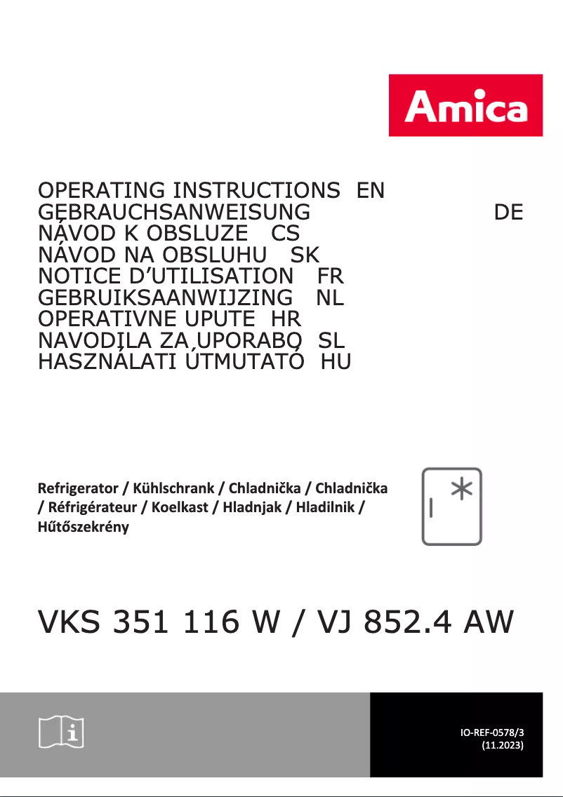 Image de la première page du manuel de l'appareil VKS 351 116 W