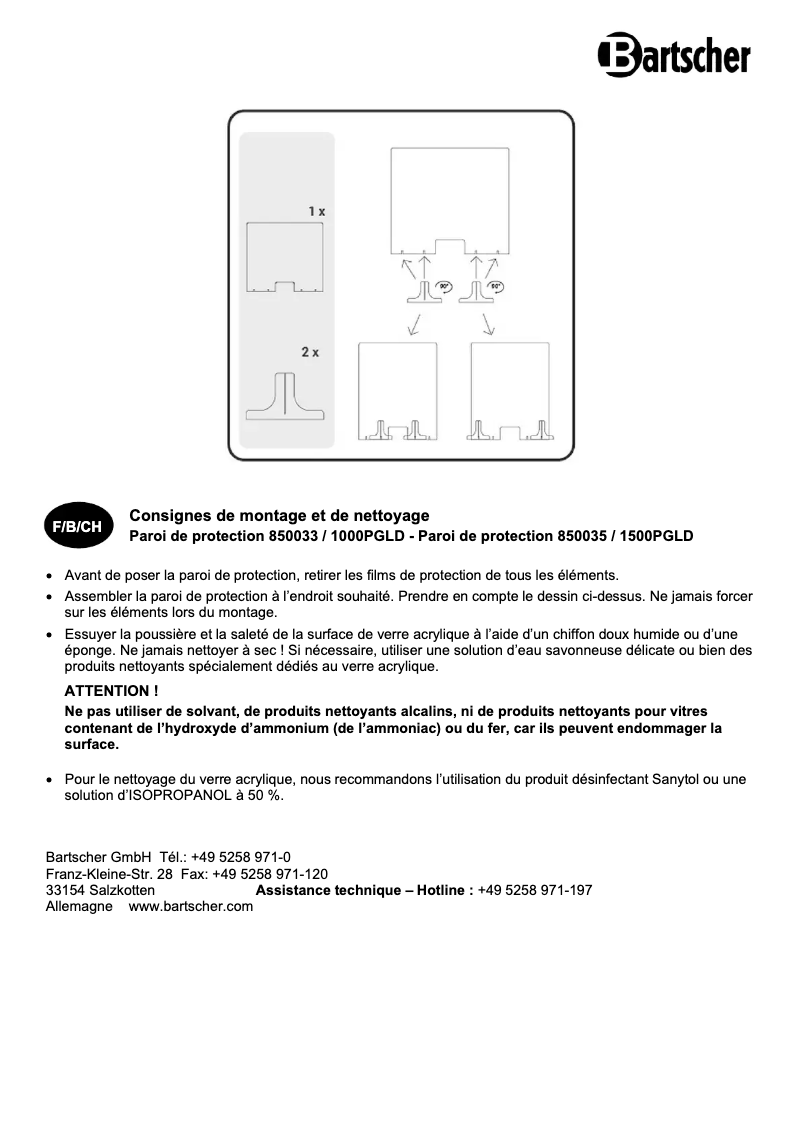 Image de la première page du manuel de l'appareil 1000PGLD