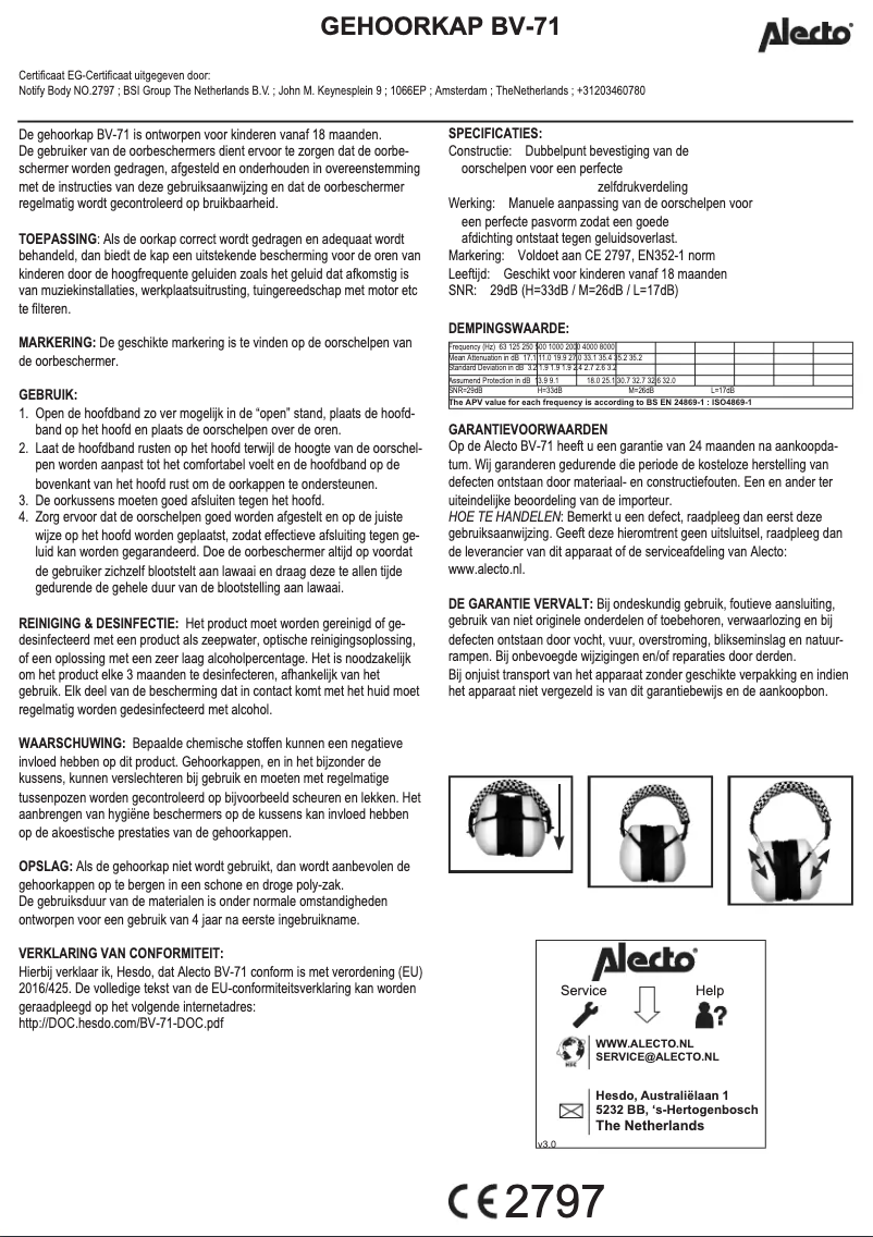 Página 1 del manual Manual de usuario Alecto BV-71O
