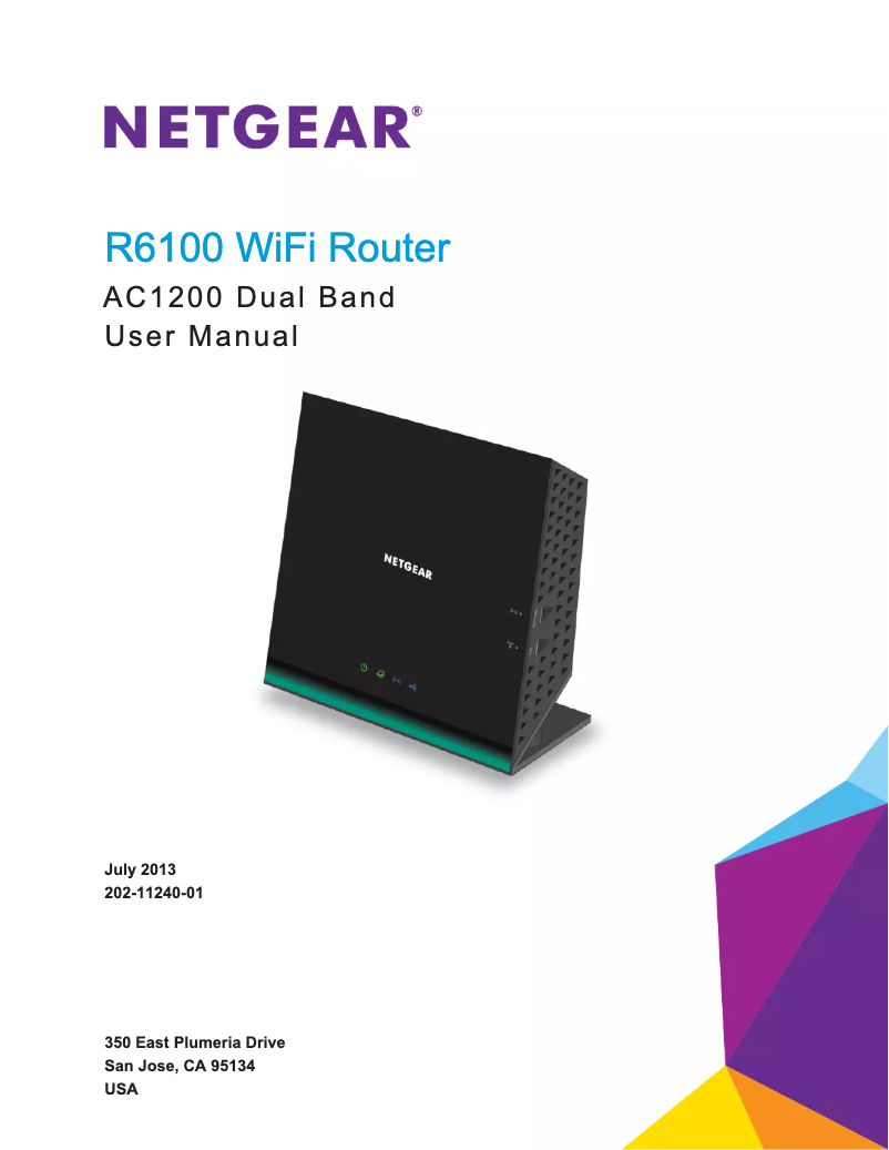 Page 1 de la notice Manuel utilisateur Netgear R6100-100PES