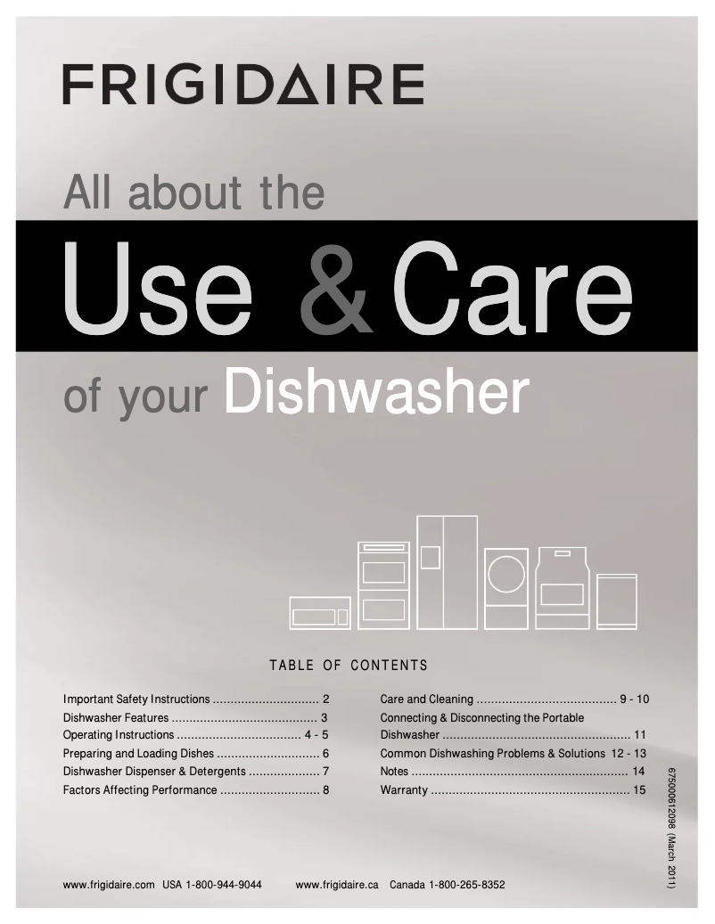 Image de la première page du manuel de l'appareil FFPD1821M