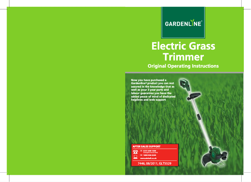 Página 1 del manual Manual de usuario Gardenline GLT 5529