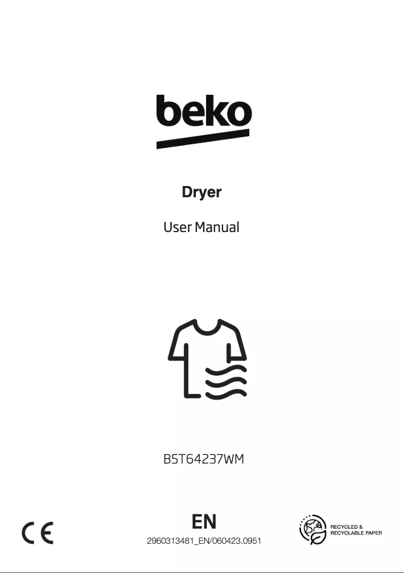 Page 1 de la notice Manuel utilisateur Beko B5T64237WM