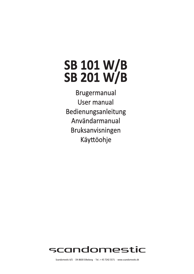 Image de la première page du manuel de l'appareil SB 101 W