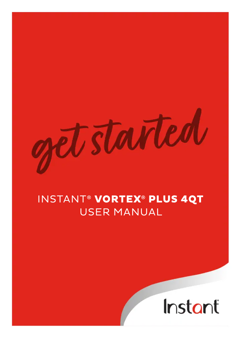 Page n°1 - Manuel utilisateur Instant Vortex Plus