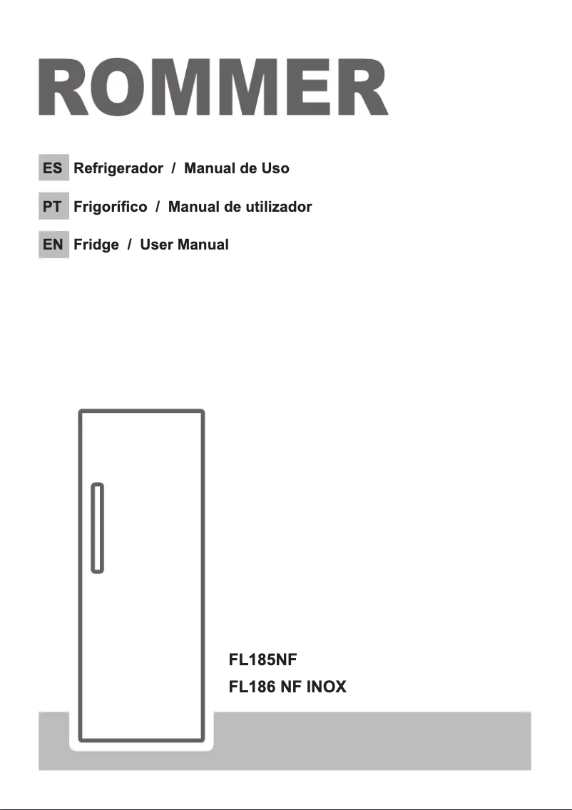 Page n°1 - Manuel utilisateur Rommer FL 185 NF