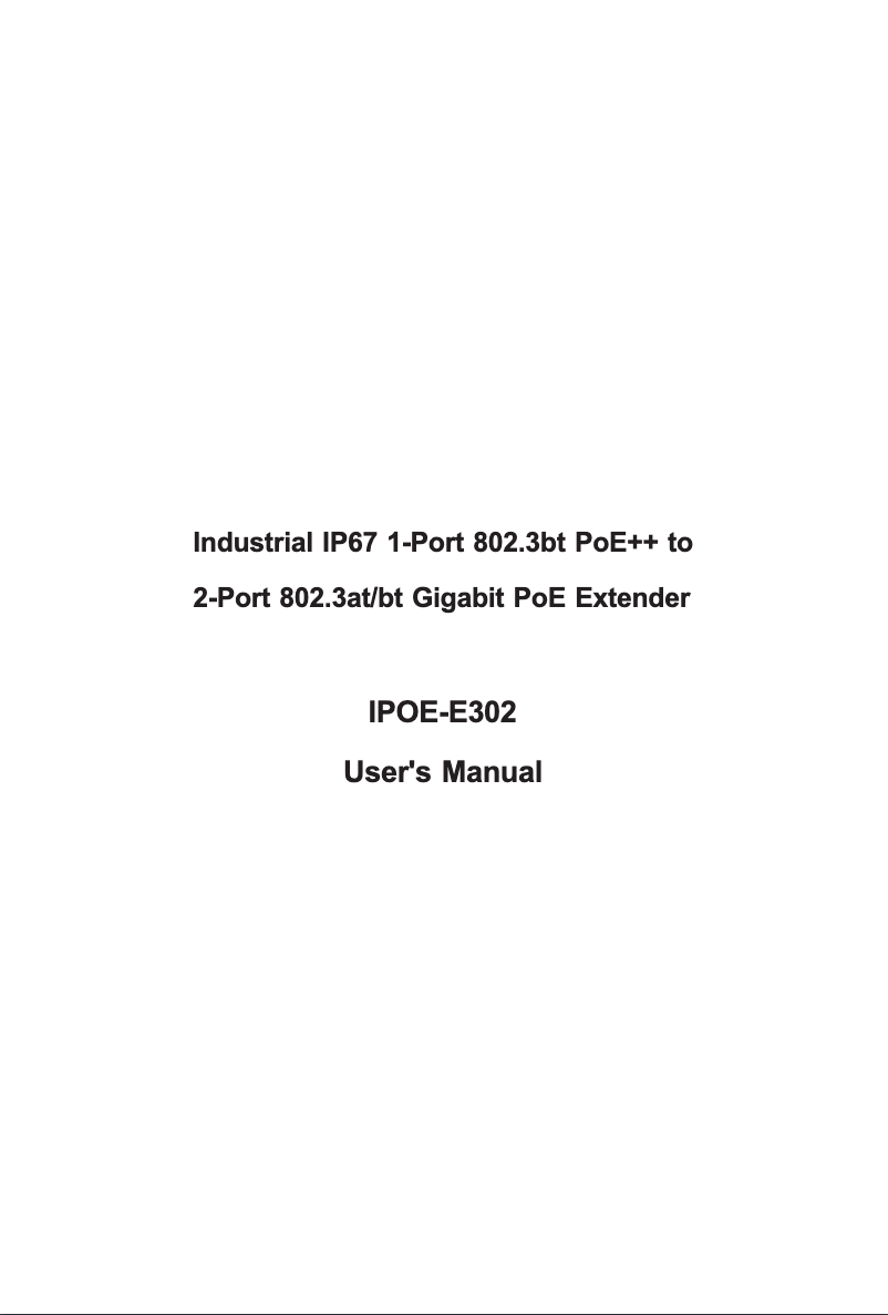 Image de la première page du manuel de l'appareil IPOE-E302