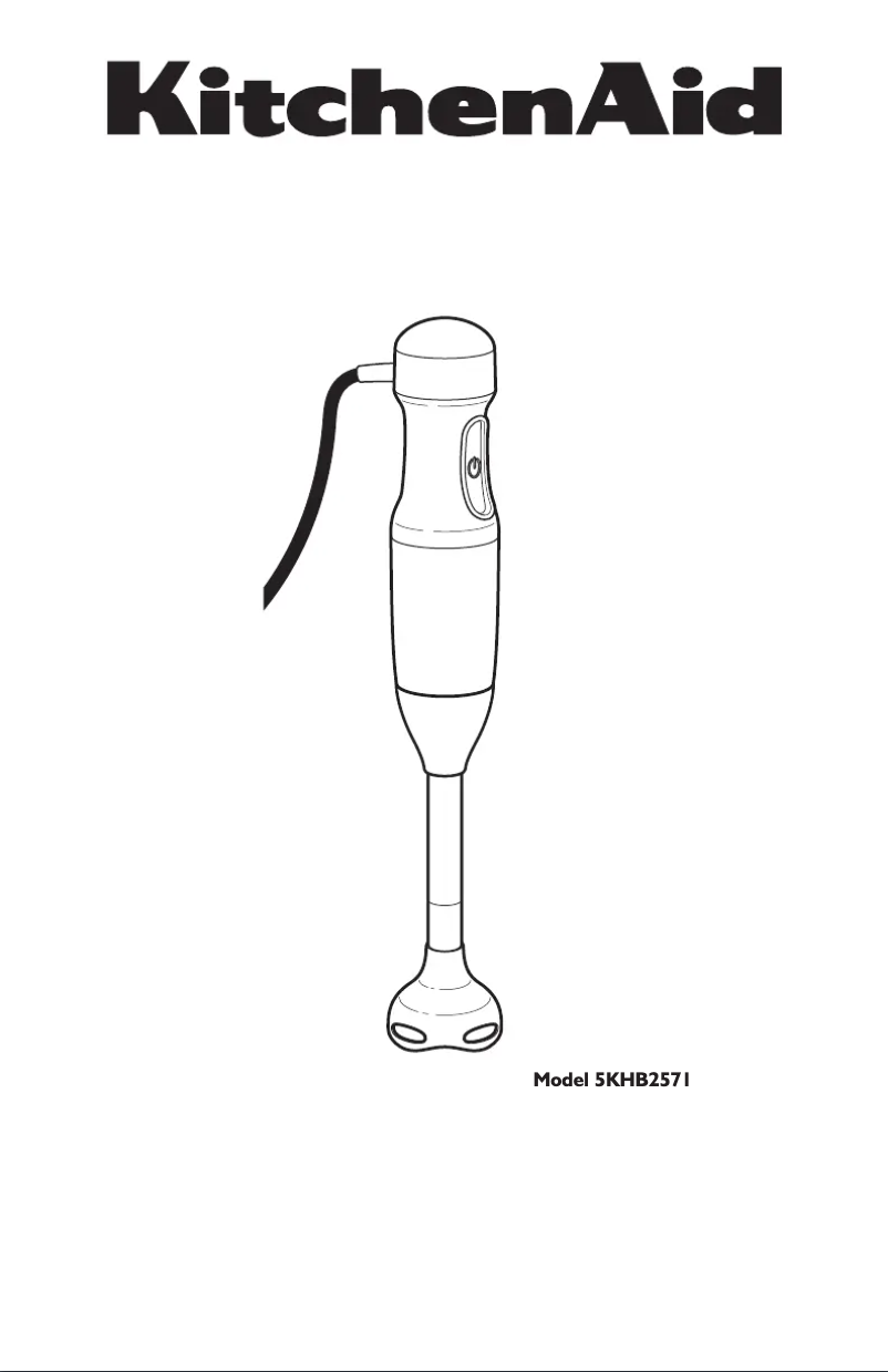 Página 1 del manual Manual de usuario KitchenAid 5KHB2571BOB