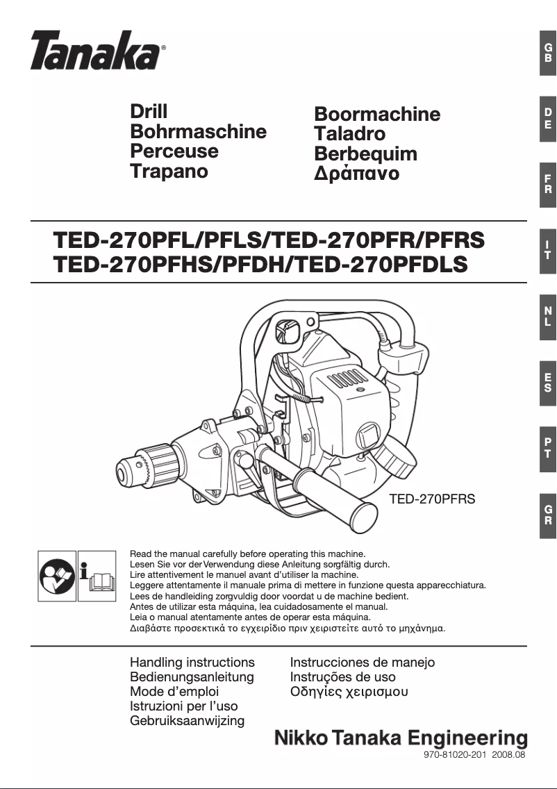 Image de la première page du manuel de l'appareil TED-270PFR