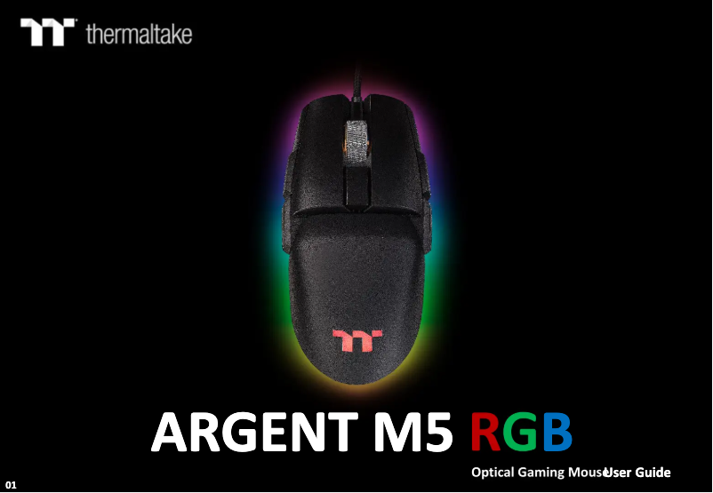 Page 1 de la notice Manuel utilisateur Thermaltake Argent M5