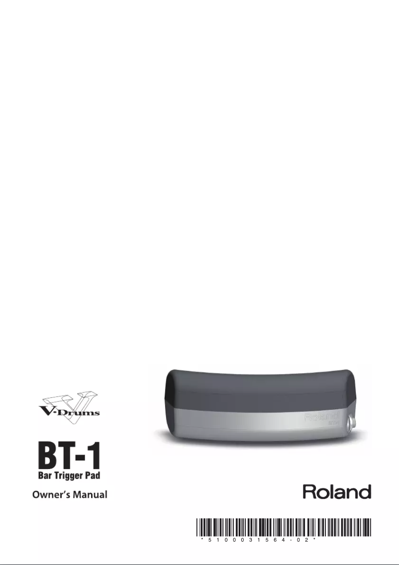 Page 1 de la notice Manuel utilisateur Roland BT-1