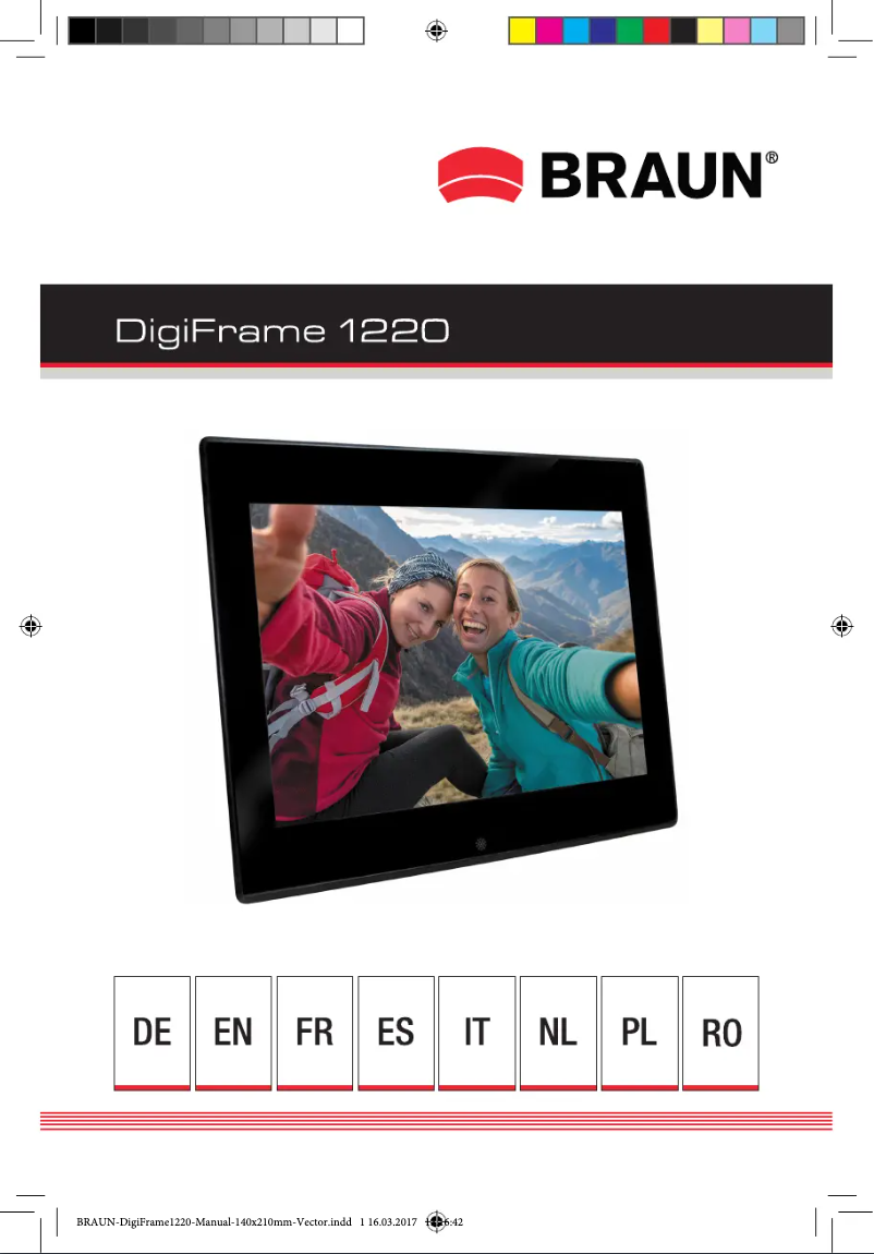 Page 1 de la notice Manuel utilisateur Braun DigiFrame 1220