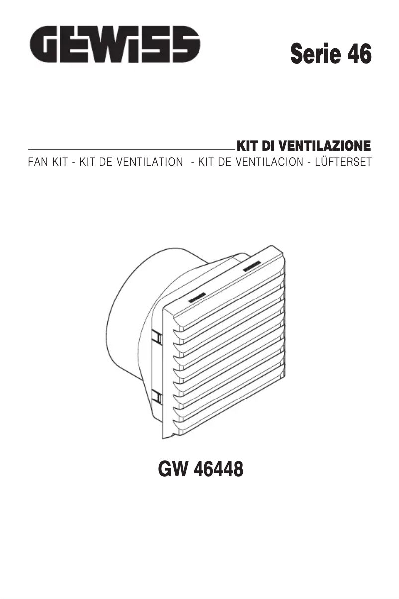 Página 1 del manual Manual de usuario Gewiss GW46448