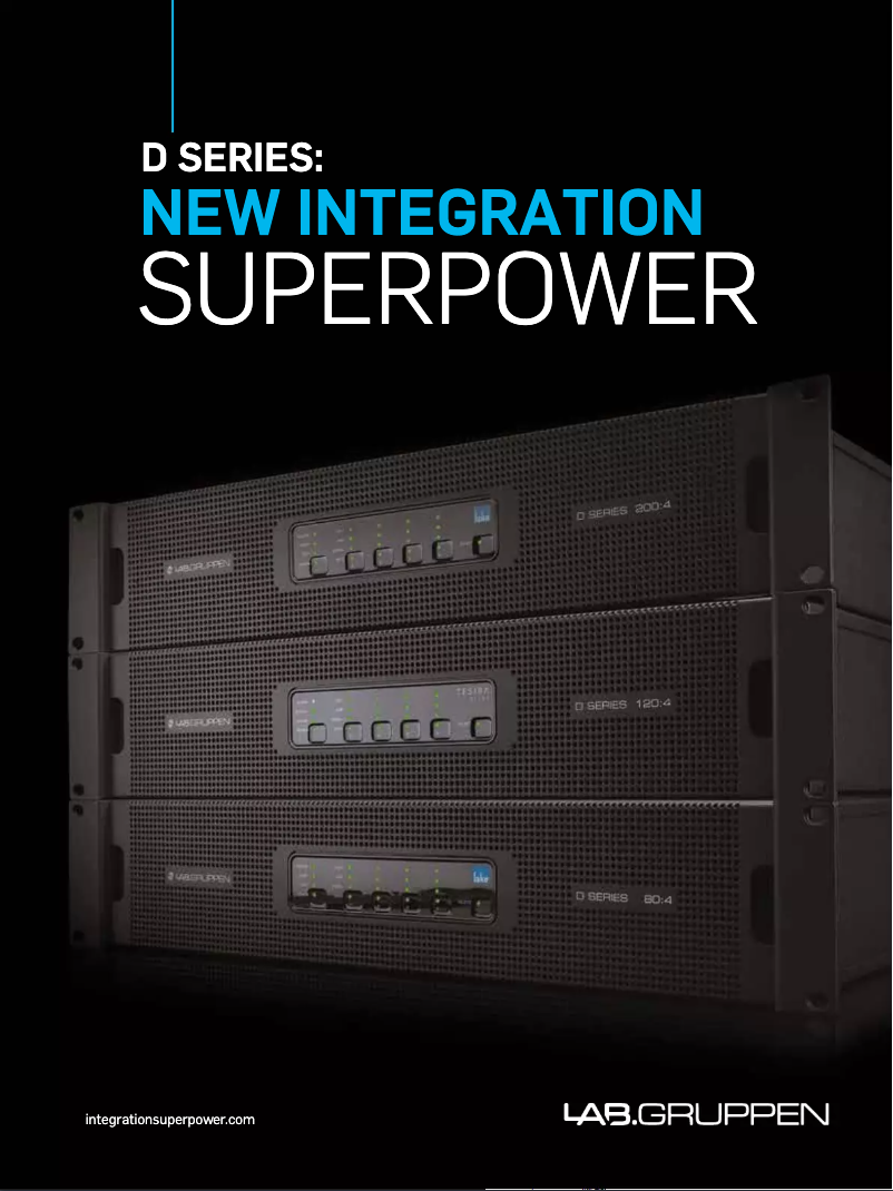 Página 1 del manual Folleto Lab Gruppen D 120:4T