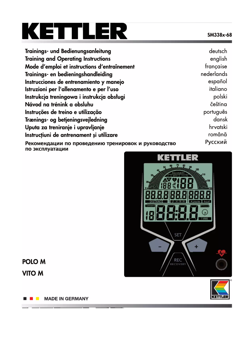 Página 1 del manual Manual de usuario Kettler Polo M