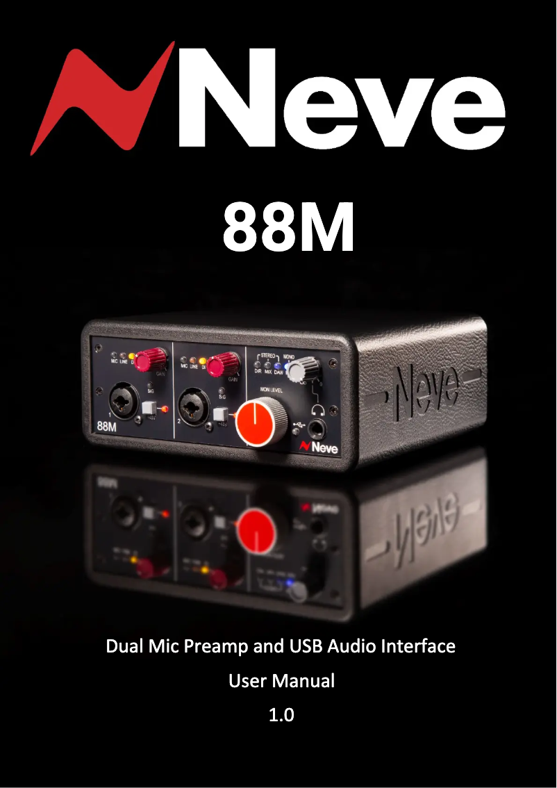 Page n°1 - Manuel utilisateur AMS Neve 88M