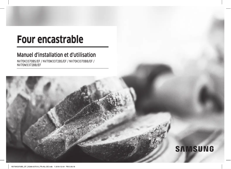 Page n°1 - Manuel utilisateur Samsung NV70M3372BS/EF