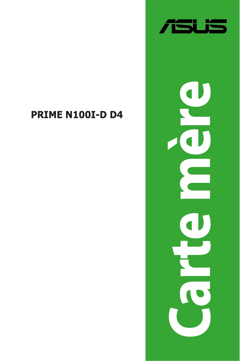 Image de la première page du manuel de l'appareil PRIME N100I-D D4