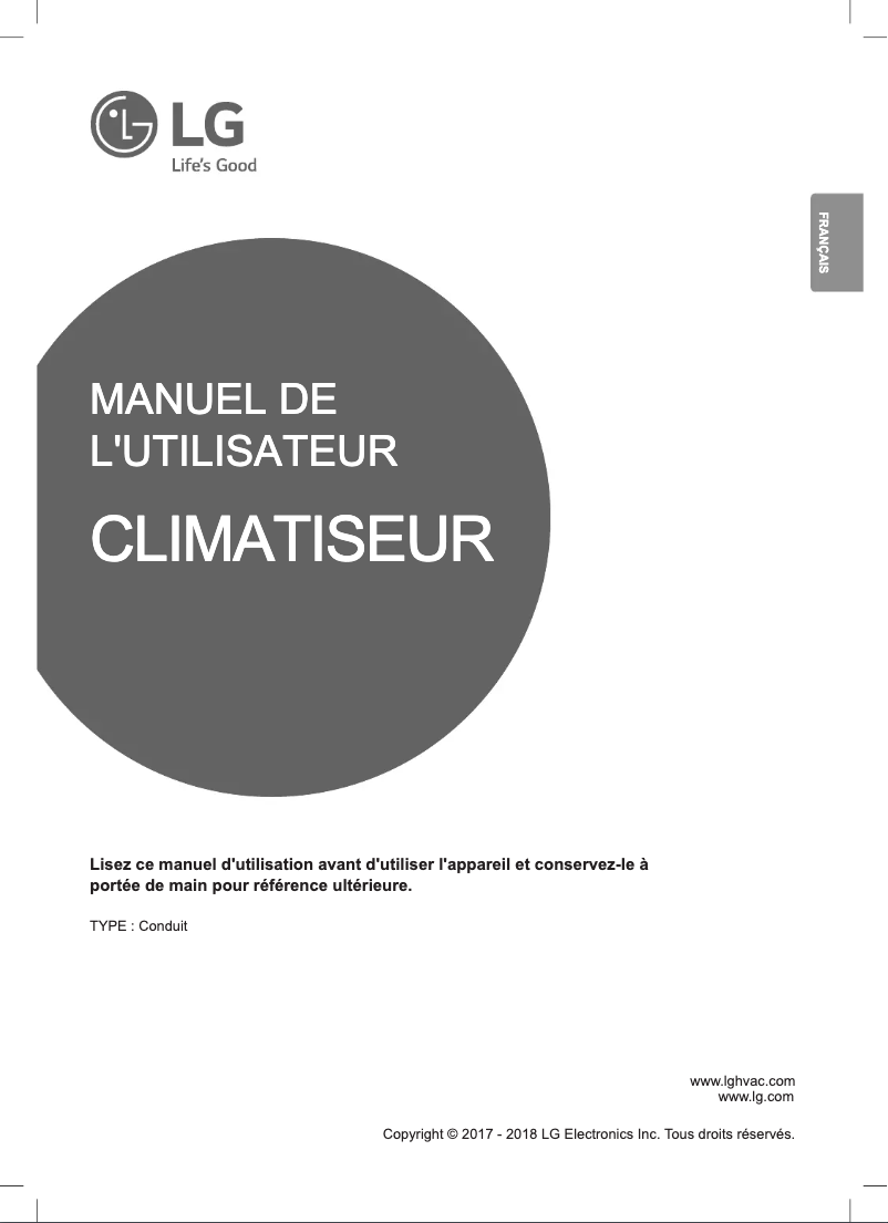 Page n°1 - Manuel utilisateur LG LMDN096HV