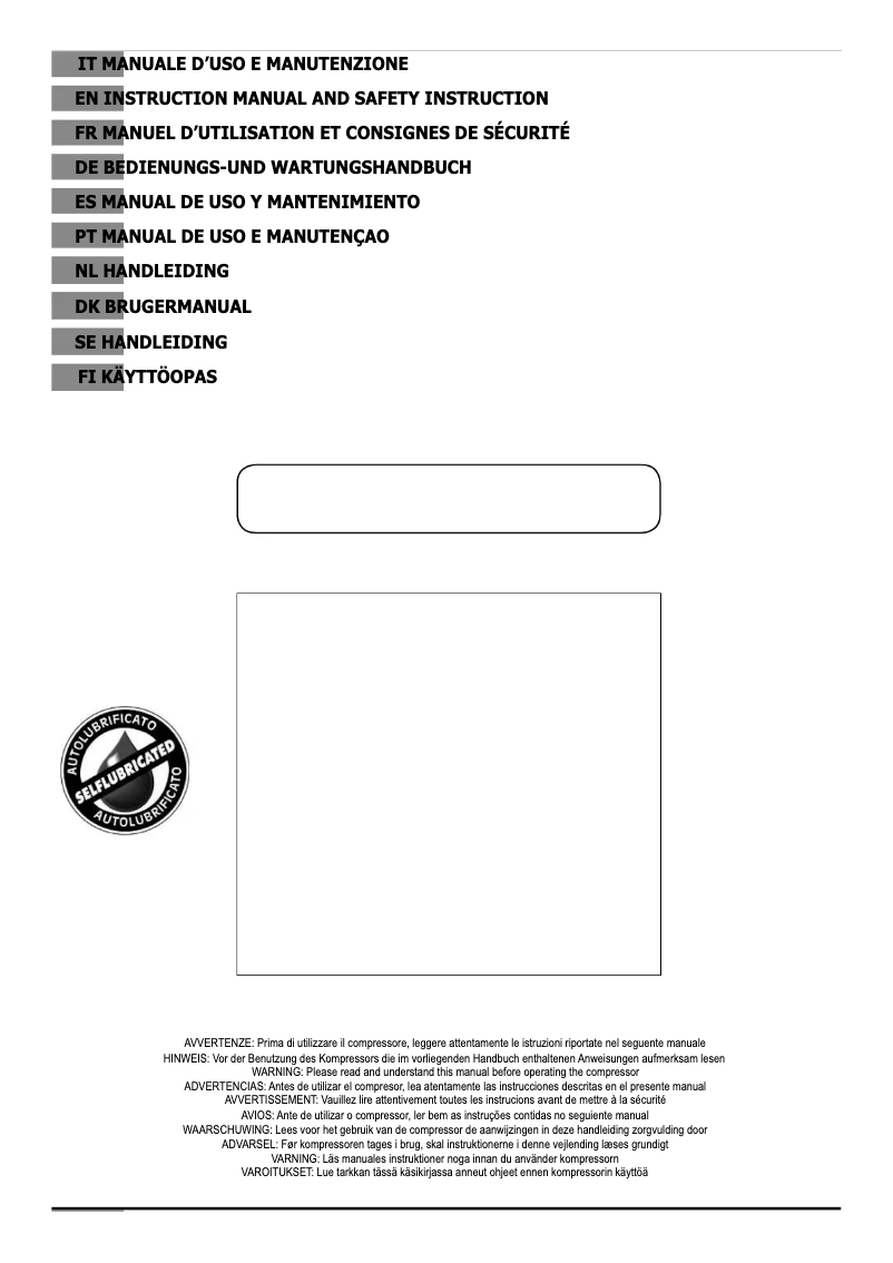 Page n°1 - Manuel utilisateur Abac Pole Position OS20P